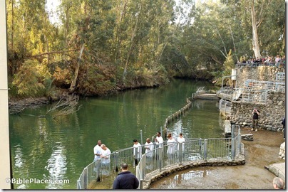 Jordan River baptism at Yardenit baptismal site, tb011406482