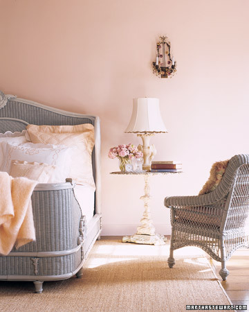 This is the ideal guesthouse bedroom -- awash in pink.