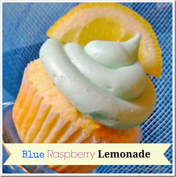 Blue Raspberry Lemonade Cupcakes