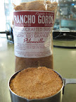 We made the butterscotch pudding in studio and used this dark-brown sugar sent to us by Steve Sando of Rancho Gordo.