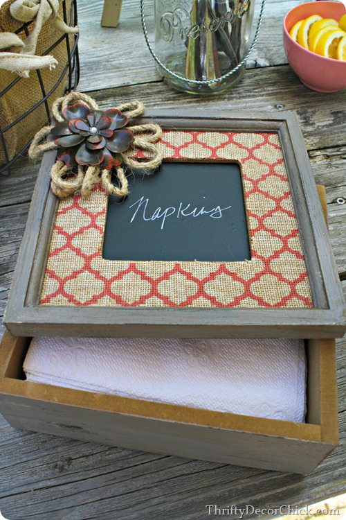 box for napkins