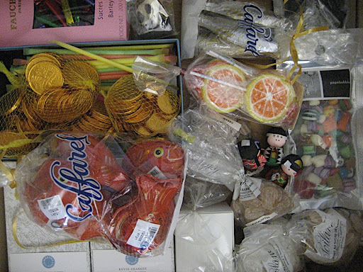 This is the inside of my secret international candy drawer. It holds a collection of candy from my travels. It's a great pick-me-up during long days at the office.