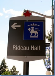 6390 Ottawa Sussex Dr - Rideau Hall sign