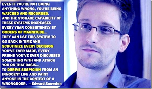 Edward Snowden with quote on NSA Edward Snowden with quote on NSA