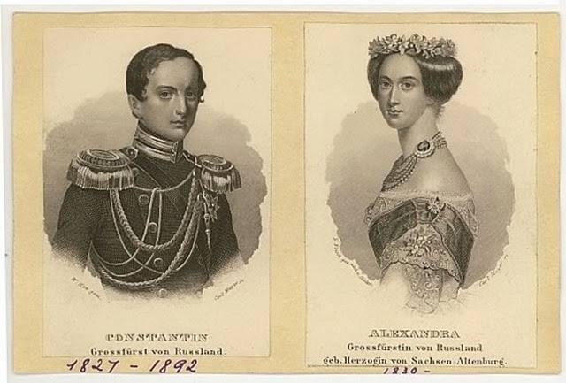 Constantino Nicolaievich y Alejandra de Sajonia Altemburgo