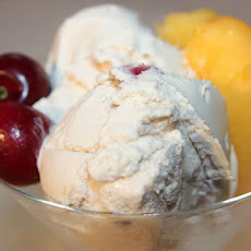 Peach and Cherry Ice Cream