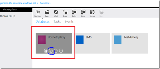 9 selct the Database to design