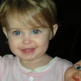 Tori watching the sparklers.