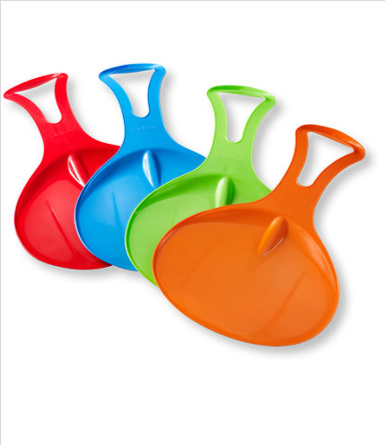 The Slope Slider is an updated version of the classic saucer sled. The bright colors are great.