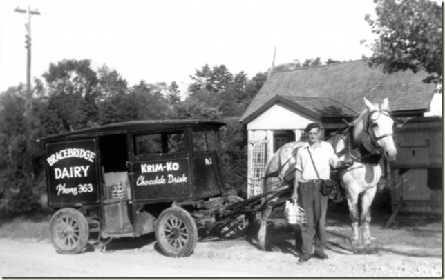  a milk man and his horse from the US in the 40s.