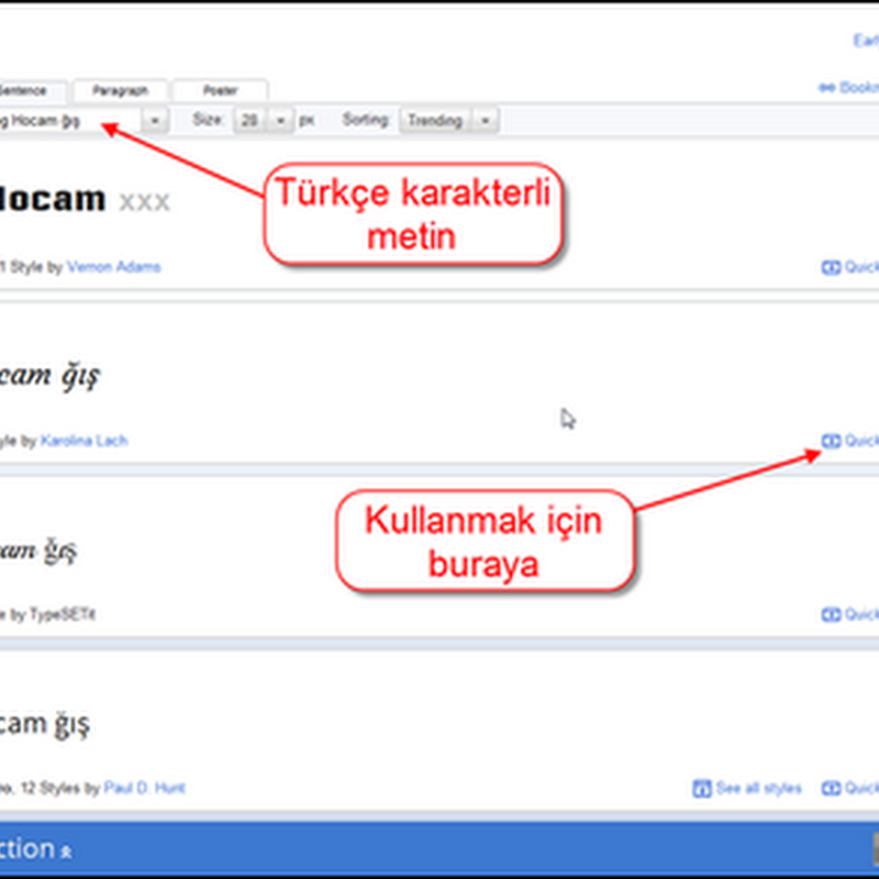 Blogger’da Google Web Fonts Kullanımı