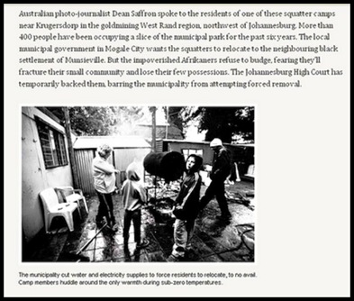 Afrikaner Poor AustralianPhotog Dean Saffron Report