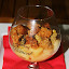 Verrine pommes - foie gras - paine d'épices