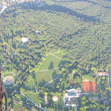 Štart balona v ljubljanskem Tivoliju.
