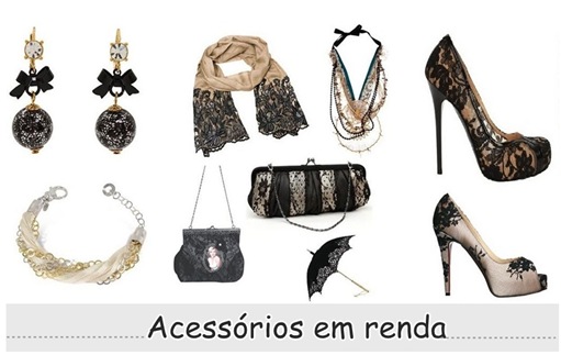acessórios em renda acessórios em renda