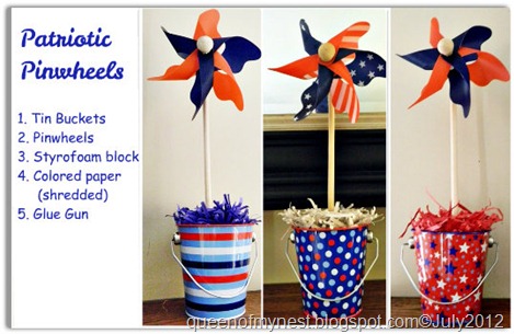 Patriotic Pinwheel Collage