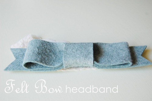 DIY felt bow headband