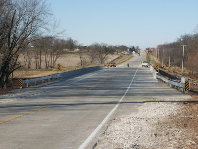 Highway 92 bridge over the West Fork of Crooked Creek looking west.