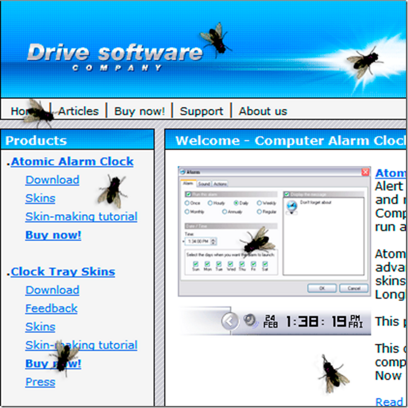 fly on desktop