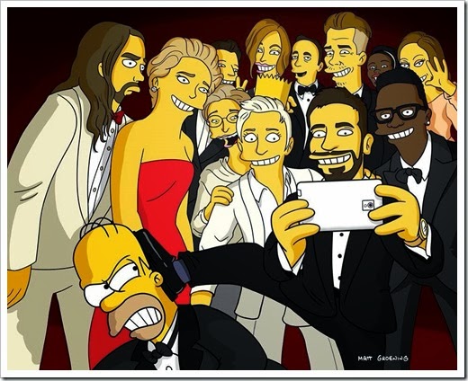 simpson selfie oscar