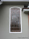 Copper came, custom beveled glass in stairwell of private residence in Palo Alto, CA