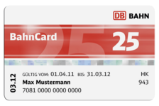 BahnCard 50 25