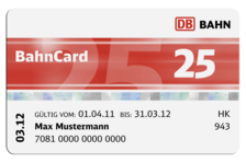 BahnCard 50 25 BahnCard 50 25