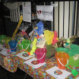 Some of the 13 or so gift baskets donated by visiting parrothead clubs and also from Beach Front Radio. The gift baskets were auctioned of in a Chinese auction and the proceeds were donated to the Nashville Homeless Rescue Mission. Some of the 13 or so gift baskets donated by visiting parrothead clubs and also from Beach Front Radio. The gift baskets were auctioned of in a Chinese auction and the proceeds were donated to the Nashville Homeless Rescue Mission.