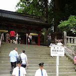 guards at the toshogu shrine in Nikko, Japan in Nikko, Japan 