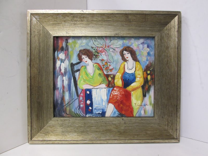 Signed Painting Of Two Women