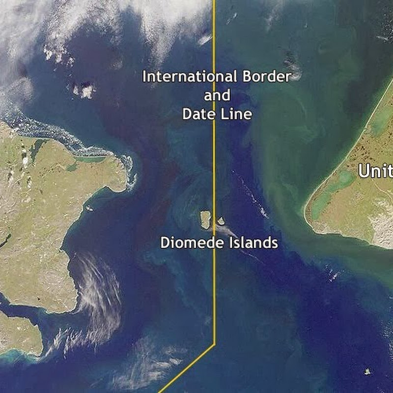 Diomede Islands Two Islands Split by the USRussian Border and the
