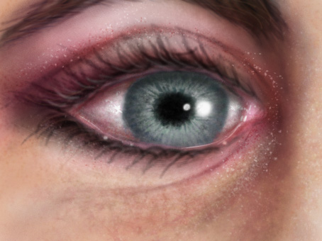 Photoshop eye painting