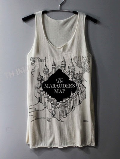 Harry Potter Marauder's Map Tank Top from Thinking Gallery Harry Potter Marauder's Map Tank Top from Thinking Gallery