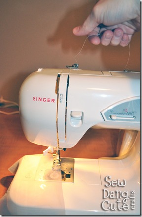 Pull-top-thread-to-ruffle