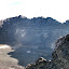 Raung's true summit across the deep crater
