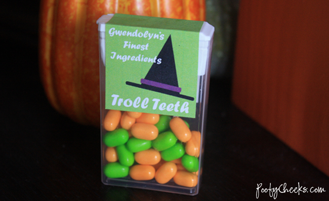 Printable Halloween Tic Tac Cover by Poofy Cheeks