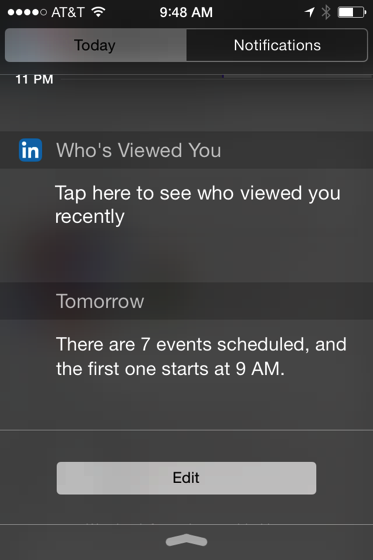 Linkedin widget