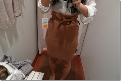 Zara brown skirt