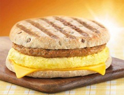 c0 This sandwich is upside down - Tim Horton's Breakfast Panini Sandwich