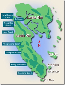Koh Lanta maps, Krabi