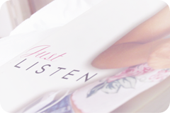 Just listen, portada Just listen, portada