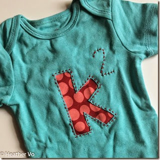Reverse Applique Onesie by Heather Vo-2 Reverse Applique Onesie by Heather Vo-2