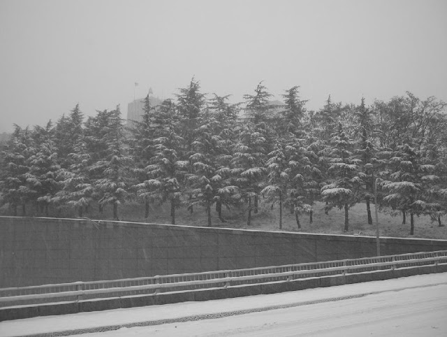 Snow Falling on Old Seventh Avenue