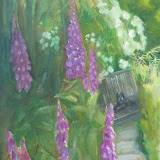 Im Garten. Öl auf Leinwand. 50x 70 cm. Copyright 2010 by O. Weinreich