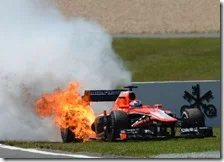 Bianchi con la Marussia nel gran premio di Germania 2013