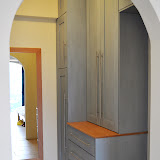 Milk-Painted Built-in Dressing Room