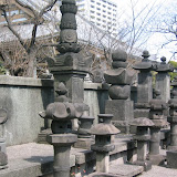 Fukagawa graveyard: these are quite different from the other haka; I'm not certain what they signify