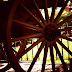 Wheel of a historic war cannon