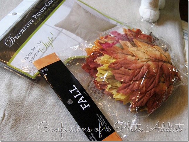 CONFESSIONS OF A PLATE ADDICT Pottery Barn Inspired Fall Wreath Pillow supplies CONFESSIONS OF A PLATE ADDICT Pottery Barn Inspired Fall Wreath Pillow supplies