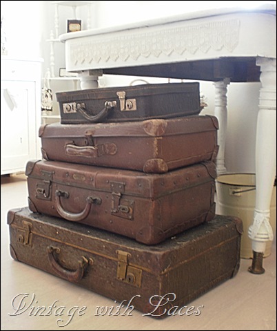 Vintage Suitcases - Studio Tour 2012 - Vintage with Laces